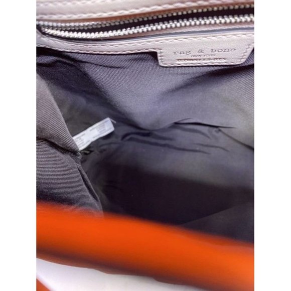 Rag And Bone Mini Pilot Orange Leather Backpack main image 12